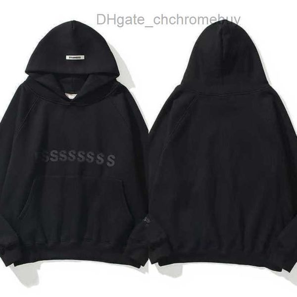 

luxury sweatshirts essentials men's jackets ess hoodies men women chest letter pullover loose hooded sweatshirt sweater casual hoodie, Black;brown