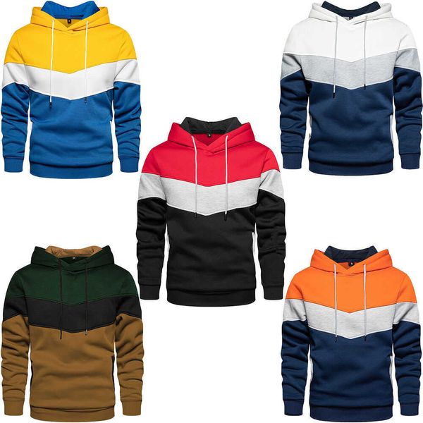 

mens hoodie sweatshirt pullover long sleeve hooded winter m  xl 2xl 3xl, Black