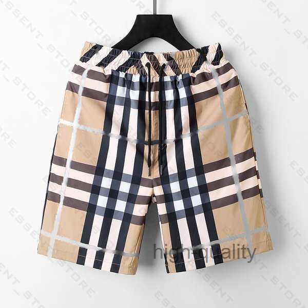 

burbrery plaid shorts 2022 mens summer fashion beach pants designers board swim short gym mesh sportswear quick drying swimwear printing man, White;black