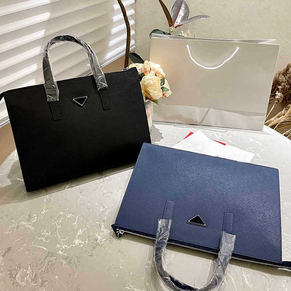 

new men hand briefcase bags totes pd triangle tote bag luxurys handbag classic shoulder designer bags large capacity shopping bags purse 230