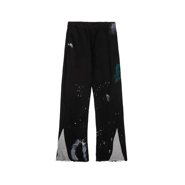 

pants jeans galleries dept designer men's sweatpants sports 7216b painted flare sweat pant 8tmu ozah, Black