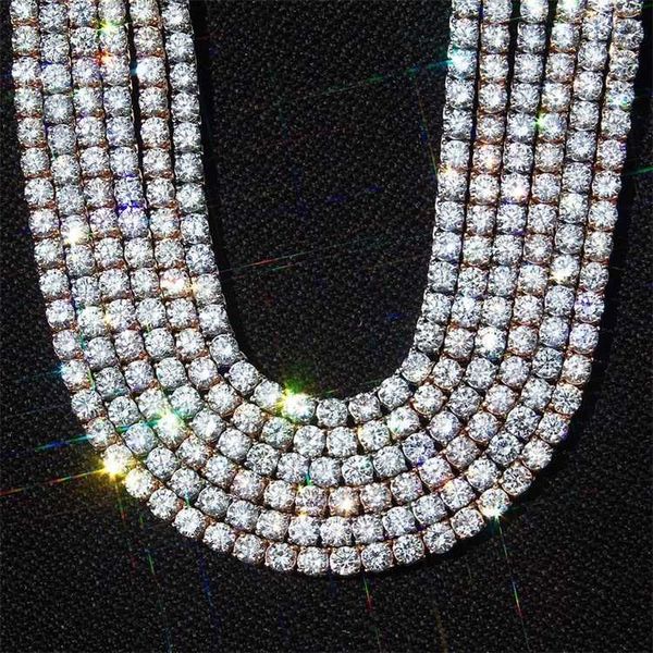 

jewelry designer jewelry different sizes vvs tennis chains necklace moissanite tennis link 925 moissanite tennis chain vvs diamond chains, Silver