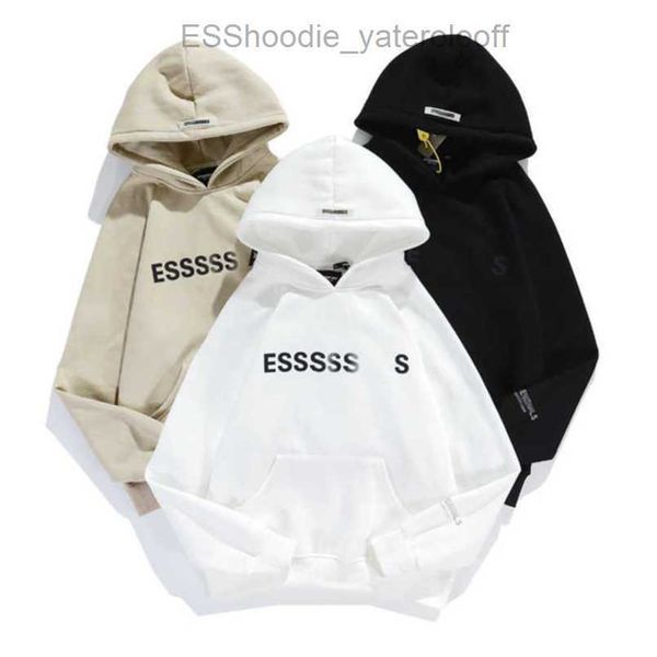

sweatshirts luxury men's fashion esss ential tracksuits letter hoodies men women sportswear hooded pant coat sweater casual pullover h, Gray