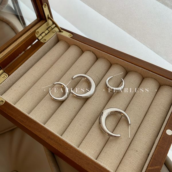 

without boxes luxury women fashion earrings designer g letter stud retro ring pendant engagement earring for lady wholesale, Golden;silver