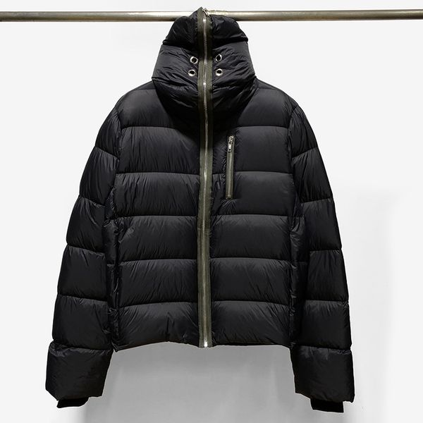 

ro shark head men's down jacket masked goose warm women's coat, Black