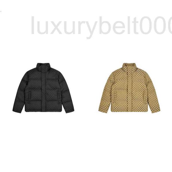 

men's down & parkas designer men down parka printed jacquard jacket clothing cotton-padded g classic solid color stand collar cotton co, Black