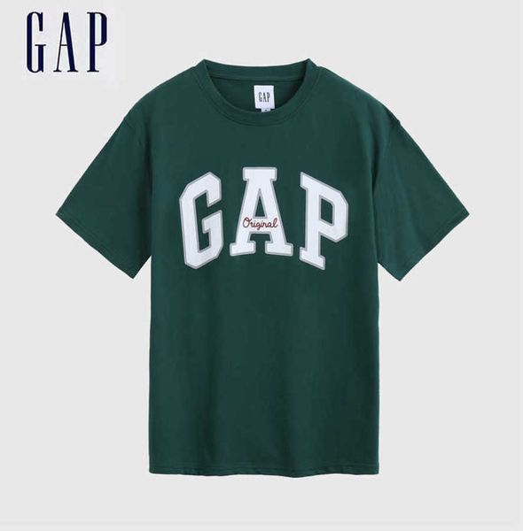 

2023 designer gaps t shirt short sleeve couple cotton loose men's and women's round neck t-shirt spring and summer ins street half, White;black