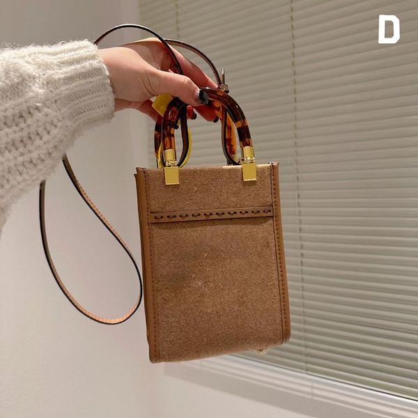 

min tote bag handbags sunshine shopper shoulder crossbody genuine leather fashion women purse designer girl with box wxz-0118-145