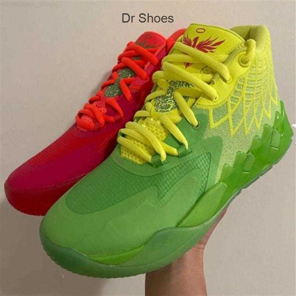 

lamelo ball mb1 rick morty men basketball shoes for queen city black red grey sport shoe trainner247y