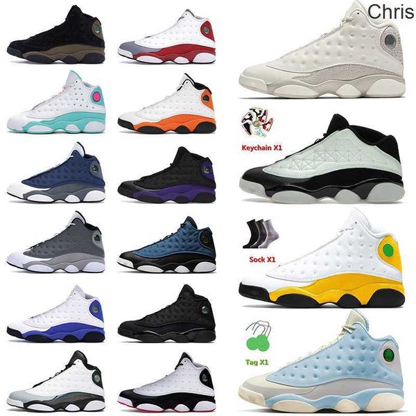 

brand basketball shoes authentic og jumpman 13 13s retro starfish singles day del sol reverse bred black cat hyper royal men women j13 train, Black;white