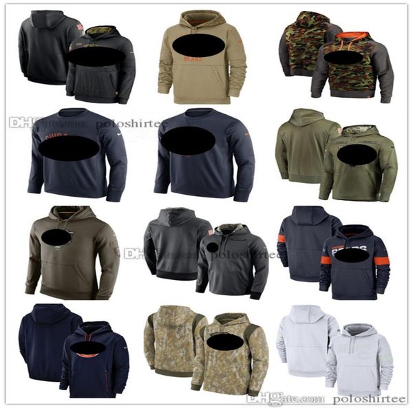 

men women kid chicago039039bears039039hoodies tan vintage sweatshirt 201923 salute to service sideline therma pullove2658494, Blue;black