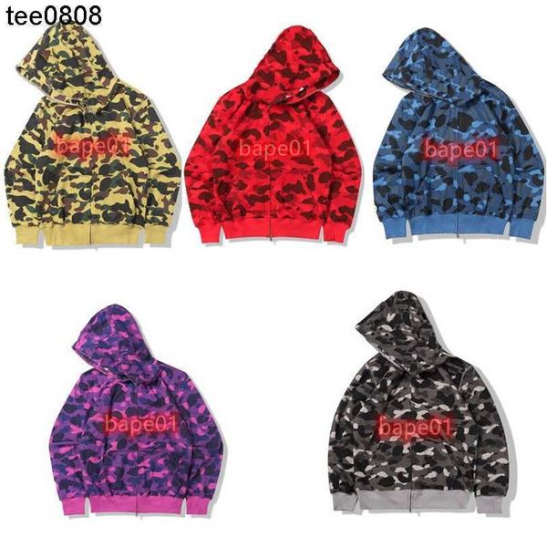 

3a quality mens designer hoodies men women stylist jacket hoodie camouflage print sweatshirts for male 6 colors size xl, Black