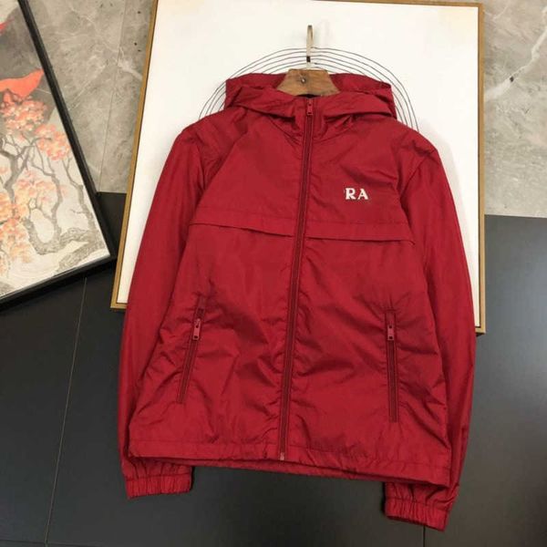 

designer zipper jacket men casual hoodie fashion letter cardigan coat thin section waterproof windbreaker outdoor sportswear women 11, Black;brown