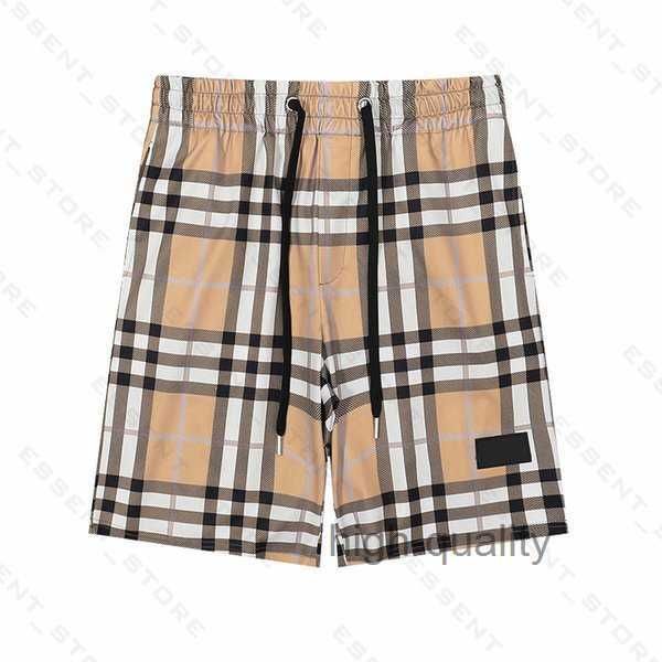 

burbrery plaid shorts 2022 mens summer fashion beach pants designers board swim short gym mesh sportswear quick drying swimwear printing man, White;black