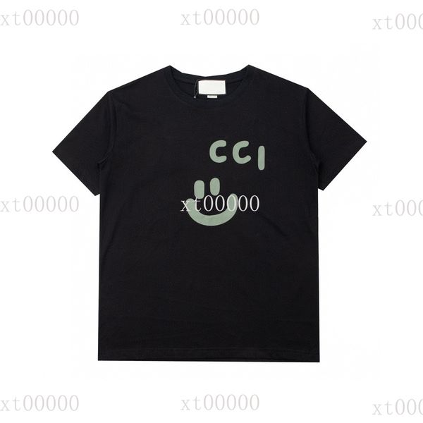 

22ss designer letter printed t shirts tee sweatshirt fashion high street short sleeves summer casual t-shirt breathable men women crew neck, Black;brown