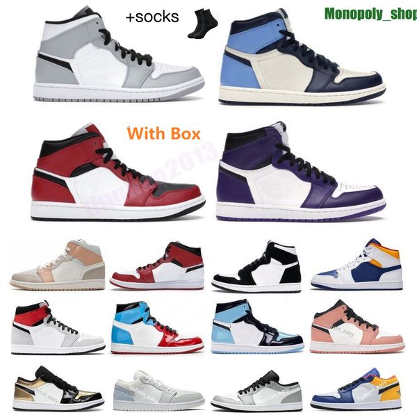 

1 1s mens basketball shoes sneaker lost found gorge green starfish bred patent dark mocha grey fog denim silver newstalgia shadow men women