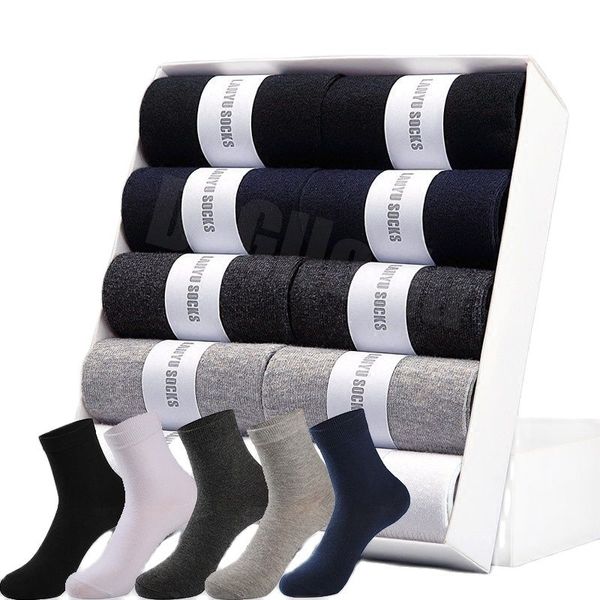 

men s socks 3 5pairs business men style black soft mens cotton breathable summer winter male plus size 6 5 14 230107