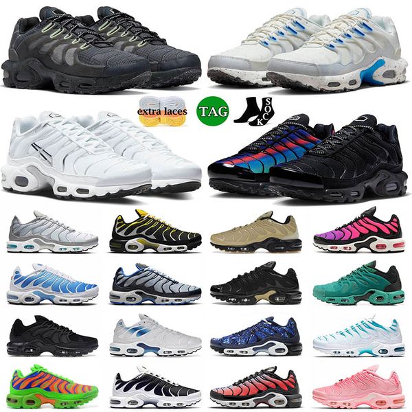 

shoes outdoor designer running plus tn terrascape white pure platinum blue gradient unity black special tns men women sneakers size 12