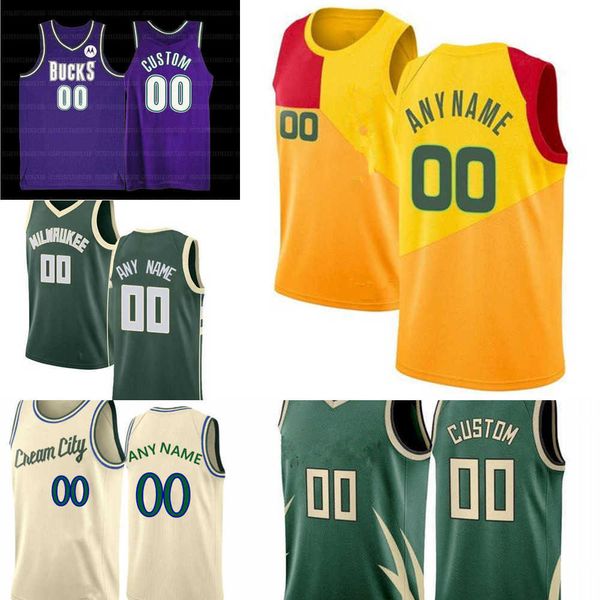 

basketball jersey men women youth milwaukee''bucks''custom 3 george hill 24 pat connaughton 12 grayson allen 13 nwora 7, Black;red