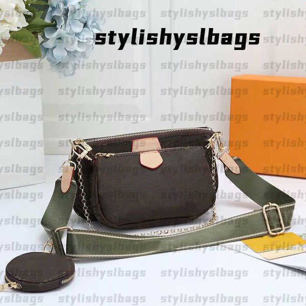 

shoulder bags designer women shoulder bags multi pochette accessoires genuine leather fashion handbags purses flower mini 3pcs 3 piece set 0