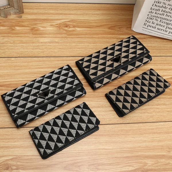 

luxury designer women wallets card holders ladies long wallet leather men purse credit clutch bags, Red;black