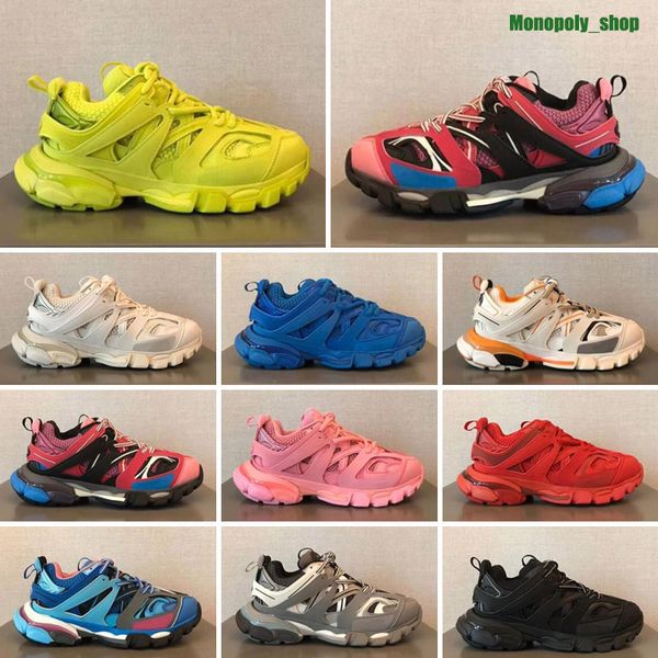 

casual shoes running triple sneakers sport white pink 3m grey beige orange blue platform paris 3.0 track s men women tess 18ss update versio