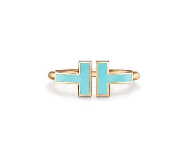 

brand luxury designer ring the new double shaped opening bandwith original logo fashion woman jewelry rings3725019, Silver