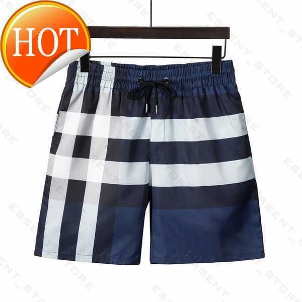 

burbrery plaid shorts 2022 mens summer fashion beach pants designers board swim short gym mesh sportswear quick drying swimwear printing man, White;black