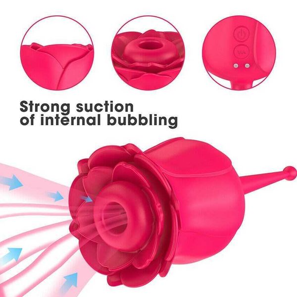 

beauty items rose sucker vibrating teasing egg female masturbator toys products