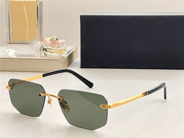 

new mens designer sunglasses for men womens sunglasses for women rimless square design uv400 protective lens classic frameless sungod sun gl, White;black