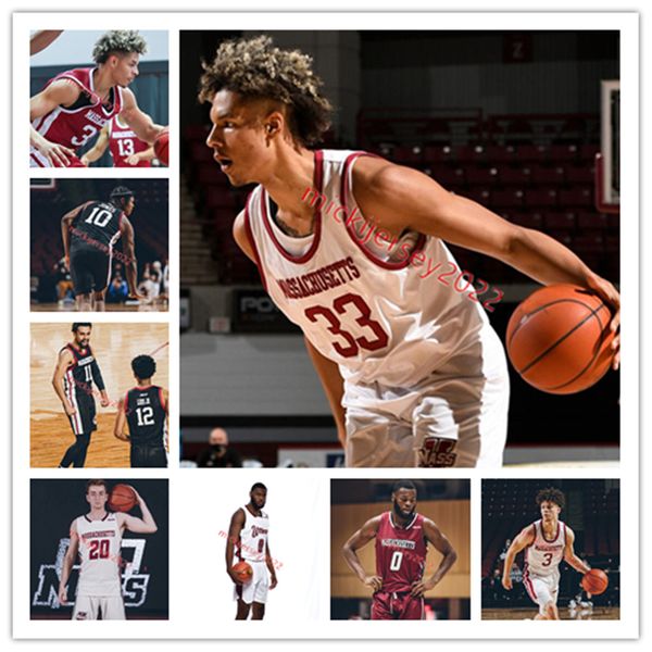 

umass minutemen baketball jersey custom stitched mens youth tafara gapare rj luis keon thompson ryan marcus wildens leveque rahsool diggins, Black