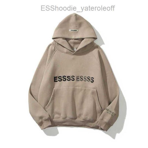

luxury fashion men's sweatshirts esss ential tracksuits letter hoodies men women sportswear hooded pant coat sweater casual pullover h, Gray