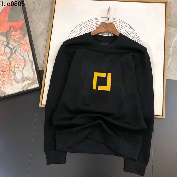 

ouqiuwong letter printing hoodies round neck pullover designer sweater simple men and women lovers versatile sweater sweatshirts size xl, Black