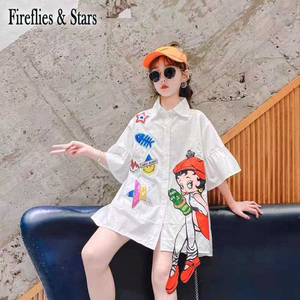 

girl's dresses summer girls dress teenage dress kids vestisos children fashion clothes glitter sequin star lolli letter patch 5 to 13 y, Red;yellow