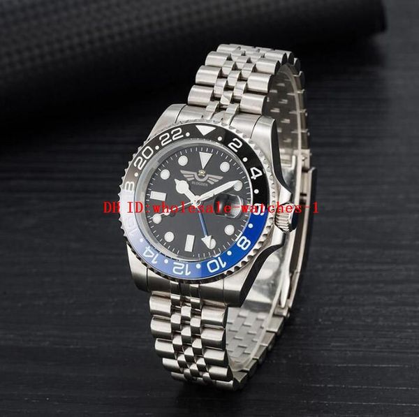 

13 style classic men's watch gmt ii 126710 40mm black and blue batman bezel/black dial automatic mechanical movement montre de luxe sta, Slivery;brown