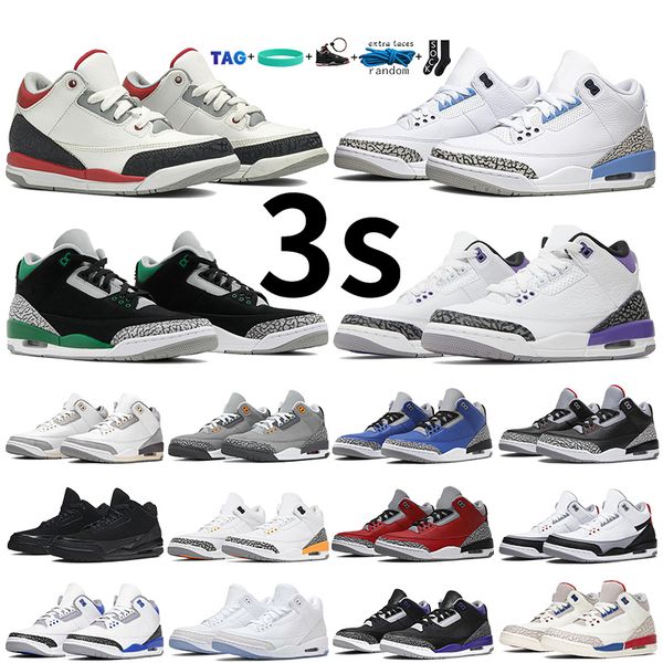 

jumpman 3 3s air jorden basketball shoes mens womens designer shoe fire red denim pine green dark iris cool grey varsity royal laser orange