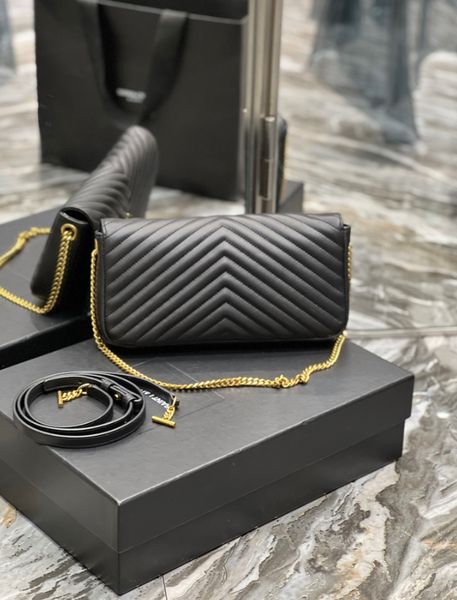 

10a 2023 handbags women shoulder bags totes black calfskin caviar classic diamond quilted bag chains double flap medium genuine leather cros