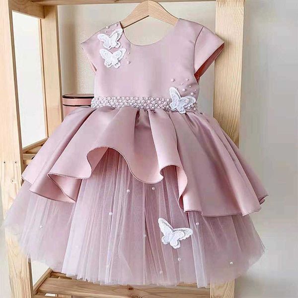 

girl's dresses girls dress beaded bowknot girl holiday wedding birthday party show dress sweet and cute christmas baby girl dress t2301, Red;yellow