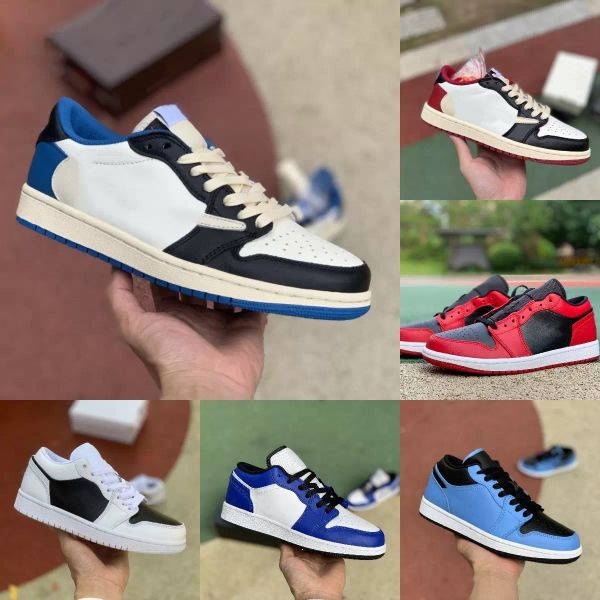

2022 jumpman x 1 1s low basketball shoes fragment starfish white brown gold banned unc gold black toe panda noble red wolf grey designer sgs