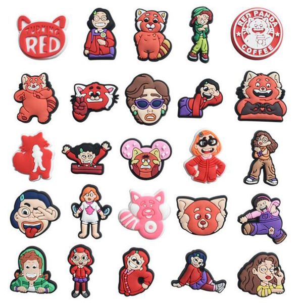 

wholesale classic cartoon croc charms custom mexican shoe charms, White;pink