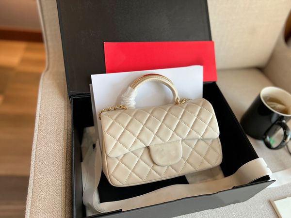 

luxury designer bag metal handle women shoulder bag fashion crossbody bag handbag clamshell purse autumn and winter style 2023 messenger bag