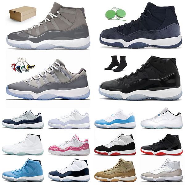 

men women 11s basketball shoes midnight navy jumpman 11 sneakers concord high cool grey space jam pure violet university blue georgetown j11
