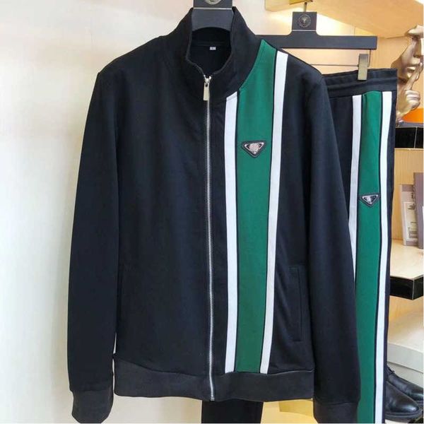 

men's tracksuits designerdesigner sorts suit fashion inverted triangle sweatshirt trousers two-iece mens womens casual tracksuit q9vo, Gray