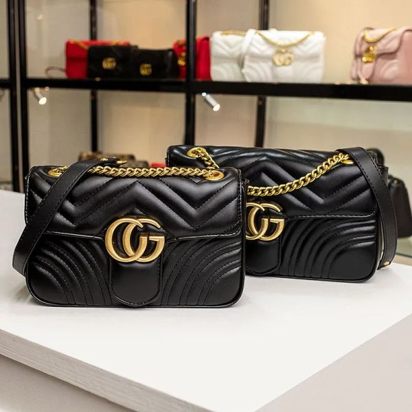 

designer bags handbag tote bag women fashion marmont classic cross body luxuries genuine leather with serial number 2022 new items01