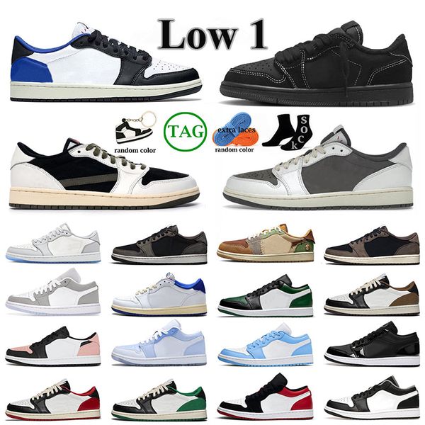 

1 low og basketball shoes 1s men women olive voodoo dark mocha reverse bleached coral black toe hyper royal low white camo mens trainers spo