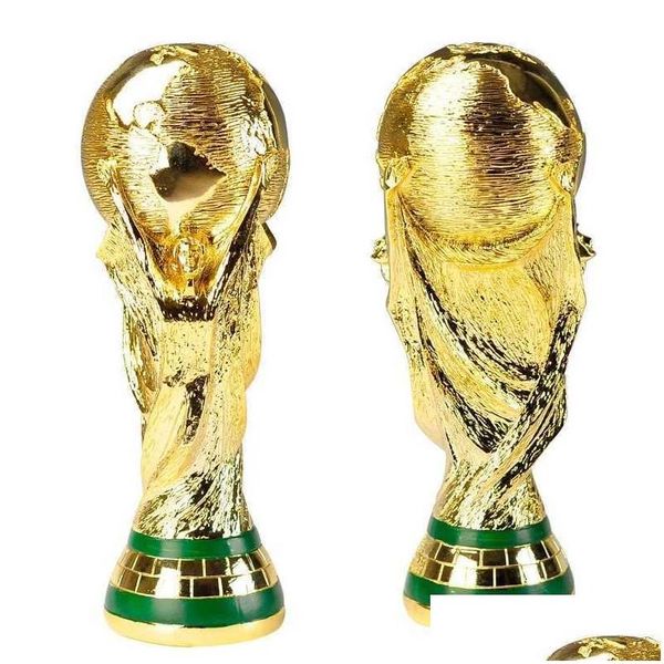 

arts and crafts european golden resin football trophy gift world soccer trophies mascot home office decoration drop delivery garden dhni