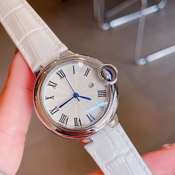 

women watch quartz movement bracelet life waterproof 33mm business wristband montre de luxe, Slivery;brown