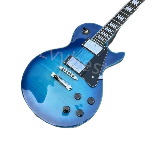 

lvyelectric guitar flame maple g les standard brown lp paul