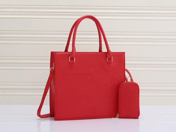 

stylish tote bag with double handle detachable shoulder strap embossed lettering logo simple and elegant
