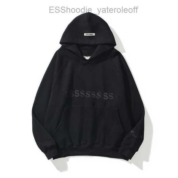 

men's sweatshirts luxury fashion esss ential tracksuits letter hoodies men women sportswear hooded pant coat sweater casual pullover h, Gray